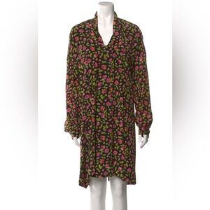 Balenciaga floral silk dress